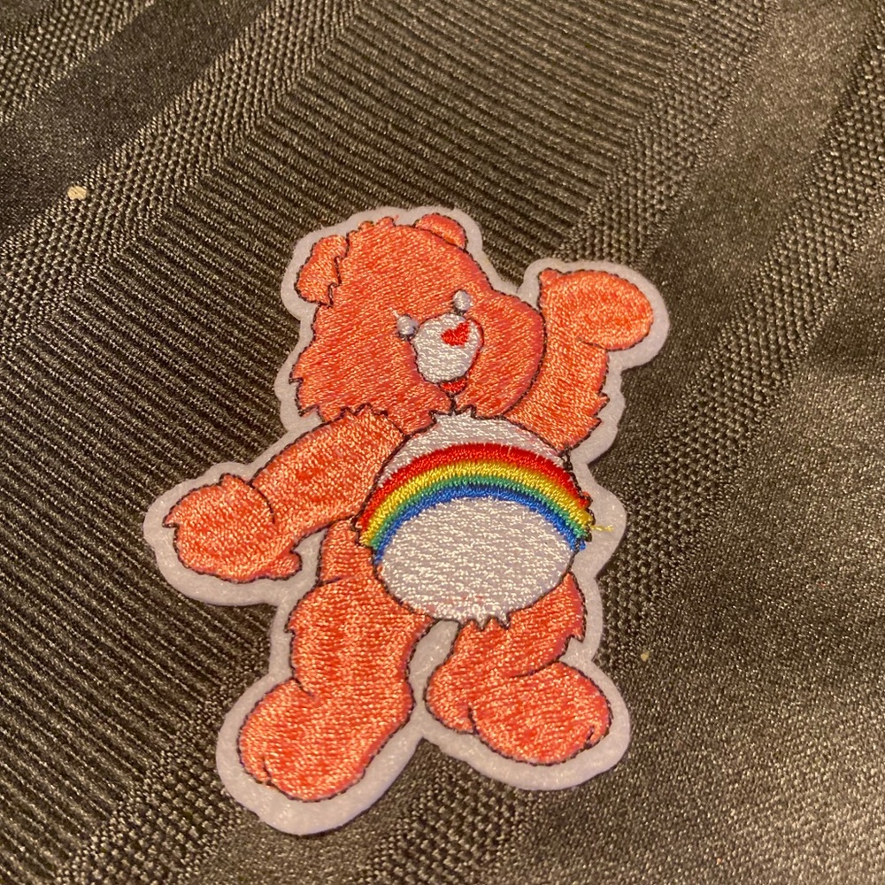 Rainbow Care bear Iron on patch